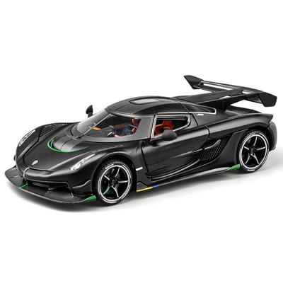 Modellino Koenigsegg Jesko Auto Sportiva in Metallo pressofuso Scala 1/24 Giocattoli Veicoli Suono Luci Collezionismo Arredamento Casa Bambini Ragazzi Voiture