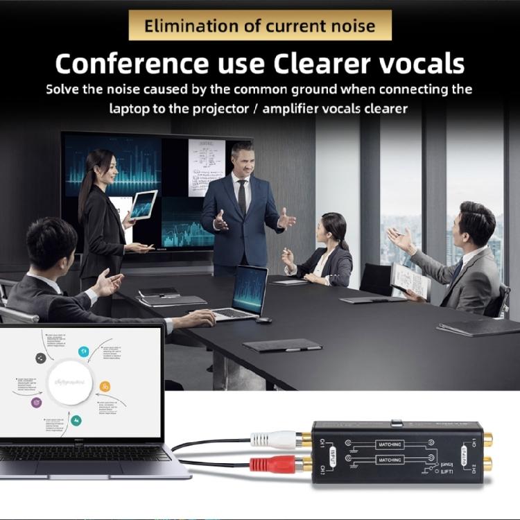 Stereo Sound Enhancer Music Signal Isolator with Ground Looping Isolation for NonDistortion Music Isolation Technology