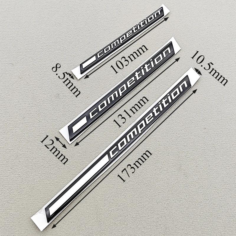 ABS Bilklistermärke Tävlingslogotyp Bar Understruken Märke Emblempåsar För BMW M3 M4 M5 X5M X6M Thunder Edition Biltillbehör yi2