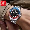 OLEVS Mens Watch Original Calendar Quartz Wristwatch Waterproof Luminous Business Men's Hand Clock Watches For Men