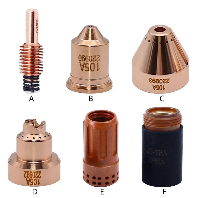 Ergonomic Plasma Torch Nozzle Brass Construction for 45A 105A Cutting Equipment Models 220842,220990,220993