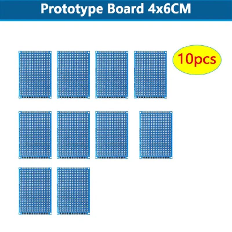 5/10PCS PCB Board Prototype Board Blue 3x7cm 4x6cm 5x7cm 7x9cm Double Sided Circuit Boards DIY Electronic Kit