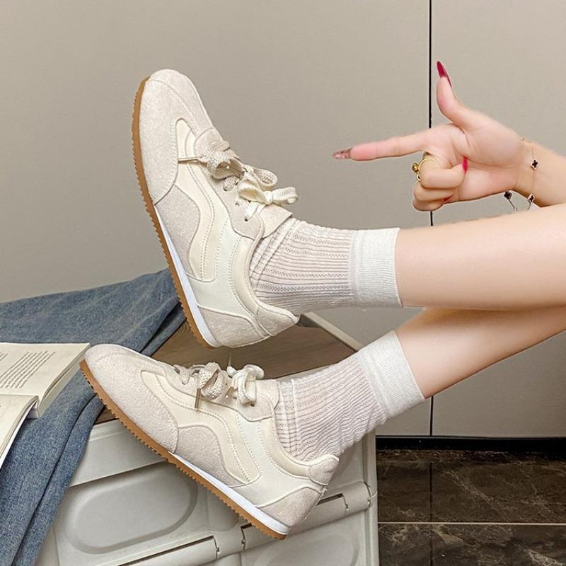Dopamine color flat bottom women's autumn pair of shoelaces boutique shoe box casual shoes women's sports shoes