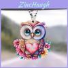 Colorful Acrylic Cartoon Woodpecker Car Mirror Hanging Decor Perfect For Interior Styling