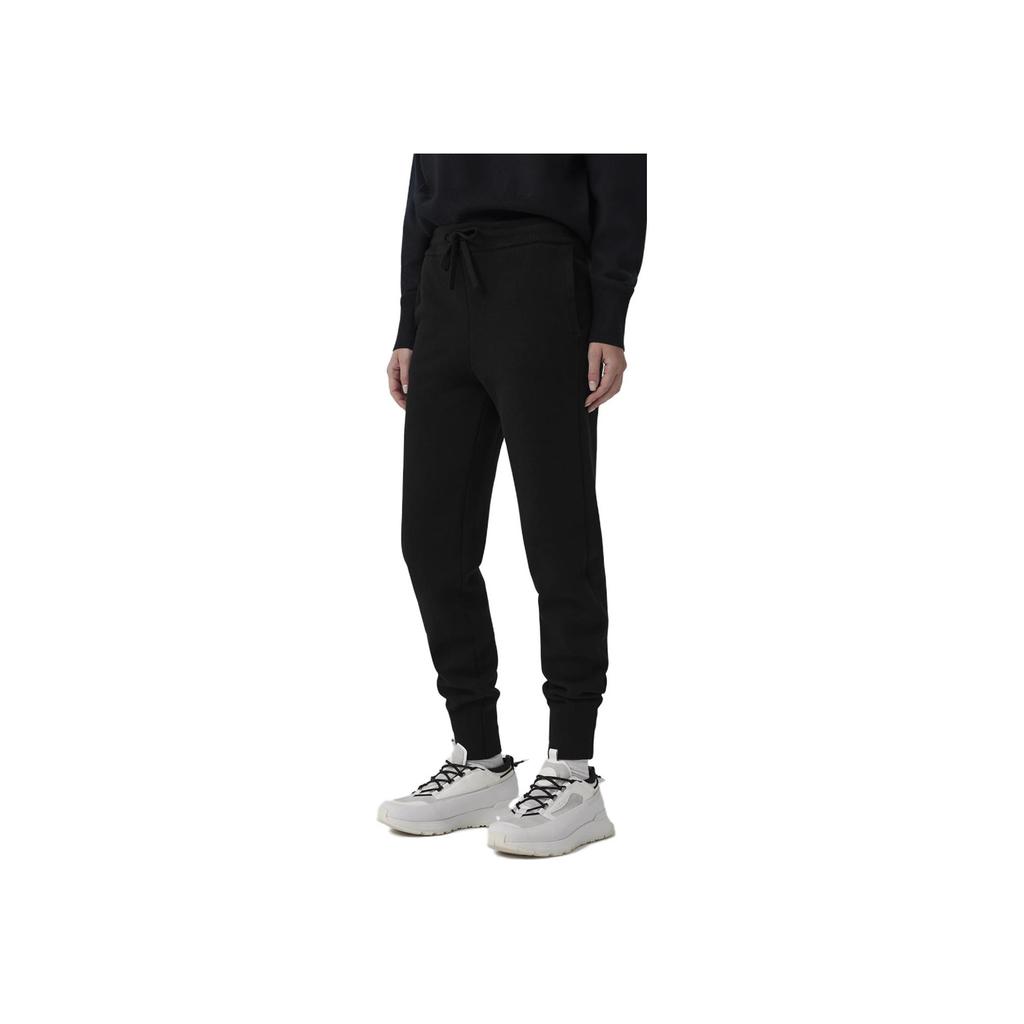 Canada Goose Holton Solid Loose Fit Cuffed Casual Pants Women Bottoms Black 7077W-61