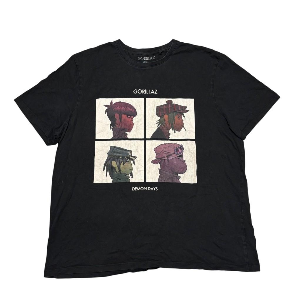 Gorillaz Shirt XL Black Tour Concert Indie Band Tee Y2K Damon Albarn Oasis Blur Unisex T-Shirt XXXL