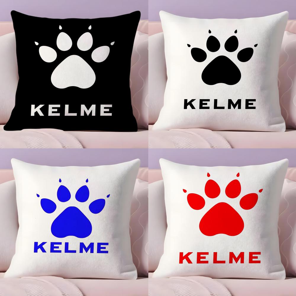 Luxury Fashion K-Kelme Cushion Cover Plush Fabric Soft Double-Sided Printed Sofa Pillow Case Colorfast Home Decor Gift