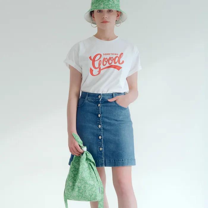 Paisley Print Tie Eco Bag Mini Cross_GREEN