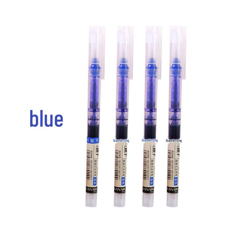 Quick-drying 0.5mm Needle Tip Rollerball Gel Pens for Students - Black and Red.