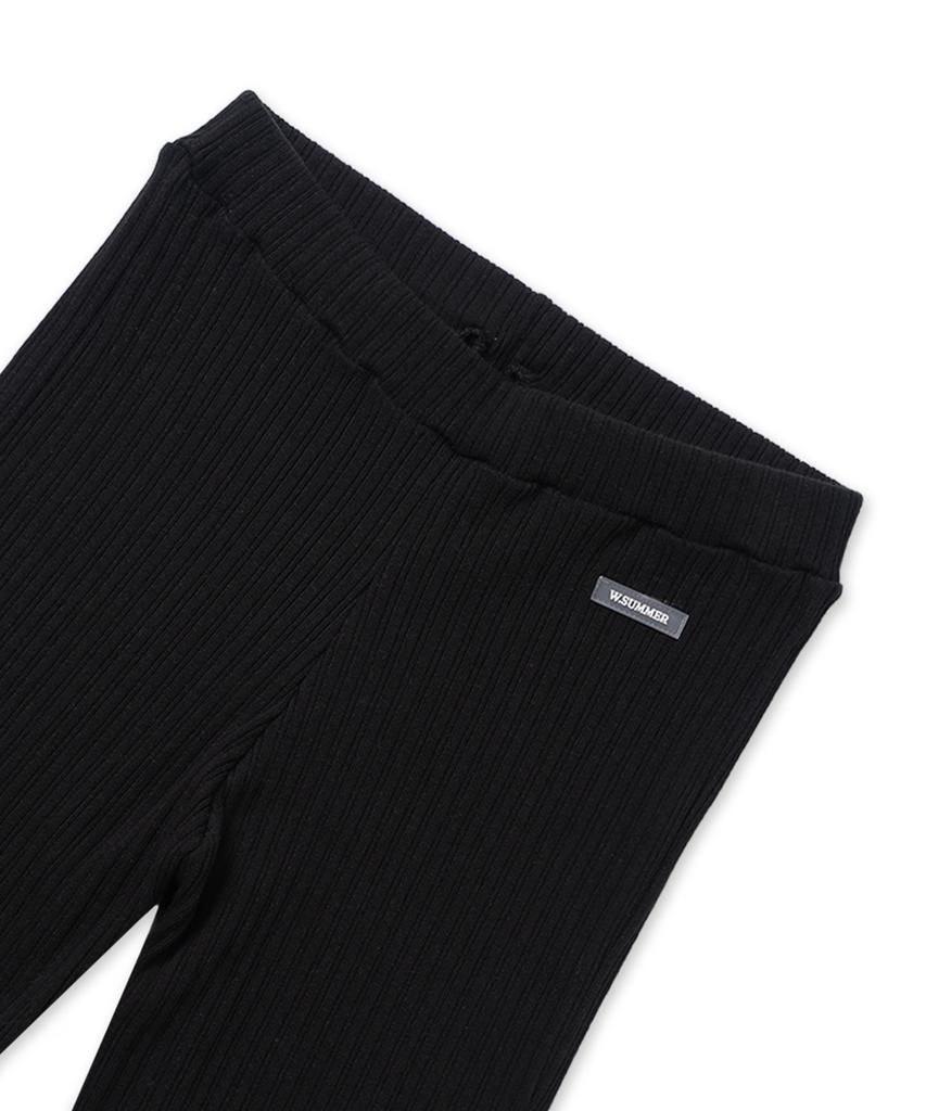 WITHOUT SUMMER Rib Biker Leggings_Black