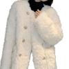 Xiaoxiangfeng lamb wool plush coat women's new winter small design sense thin warm fur top
