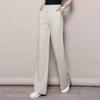 Women's Wide-Leg Cotton-Linen Floor-Length High-Waisted Plus Size Casual Pants