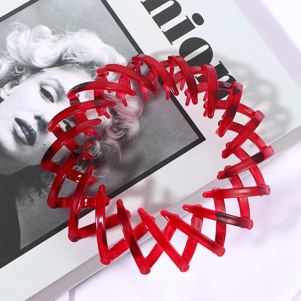 Simple Stretch Temperament Vintage Ponytail Buckle Hair Claw Hair Ring Bird's Nest Bun Maker