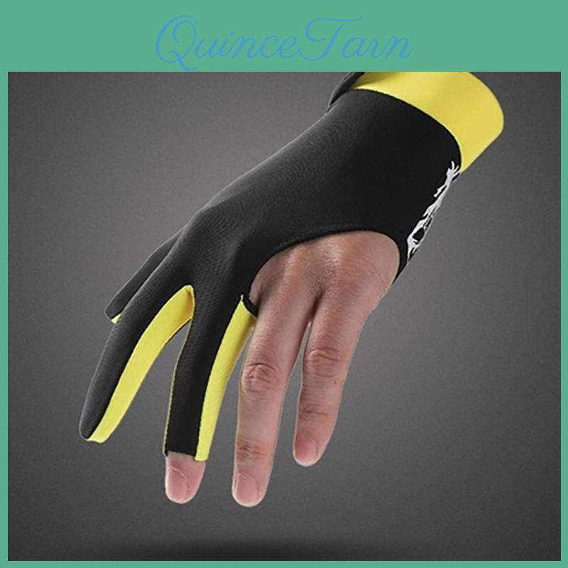 Glove Billiards 1 Left Pcs Hand Three Finger Billiard Glove Non Slip Stickers Elasticity Billiard Training Gloves Accessories