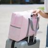 Thickened Logo Foldable Luggage Bag - Attachable Suitcase Travel & Storage Solution