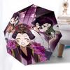 1pc Outdoor Umbrella with Anime Characters, Automatic Opening/Closing, Portable 3-Fold Design, 8-Bone Iron Frame - Perfect Gift for Fans, Travele