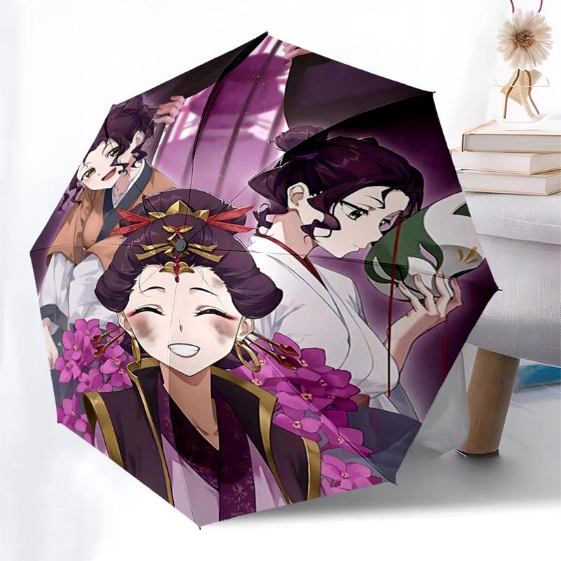 1pc Outdoor Umbrella with Anime Characters, Automatic Opening/Closing, Portable 3-Fold Design, 8-Bone Iron Frame - Perfect Gift for Fans, Travele