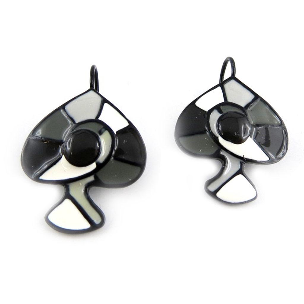 NOA [G5757] - Boucles Créateur 'Arlequin' noir blanc