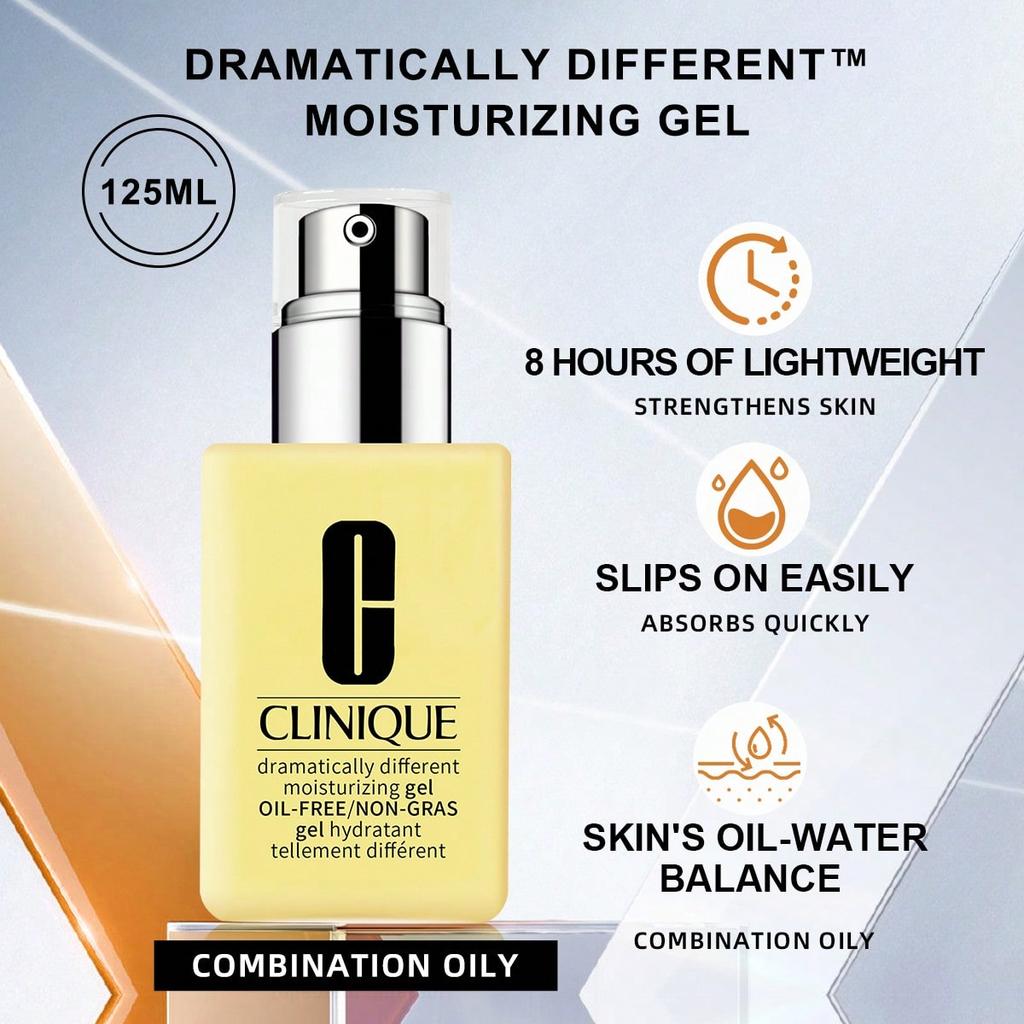 Clinique Dramatically Different Loção Hidratante+ Com Bomba 4.2 FL.OZ./125ML - Pele Mista a Seca