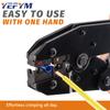 Crimping Tool For Insulated Electrical Connectors - Ratcheting Wire Crimper - Wire Crimp Tool 22-10 AWG(0.5-6mm)