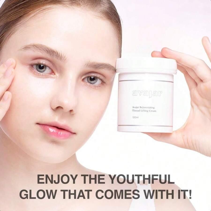 Avajar Thread Cream 100ml - Firming Face Cream With Collagen For Extremely Dry Skin | Korean Skin Care Moisturizing Facial Cream