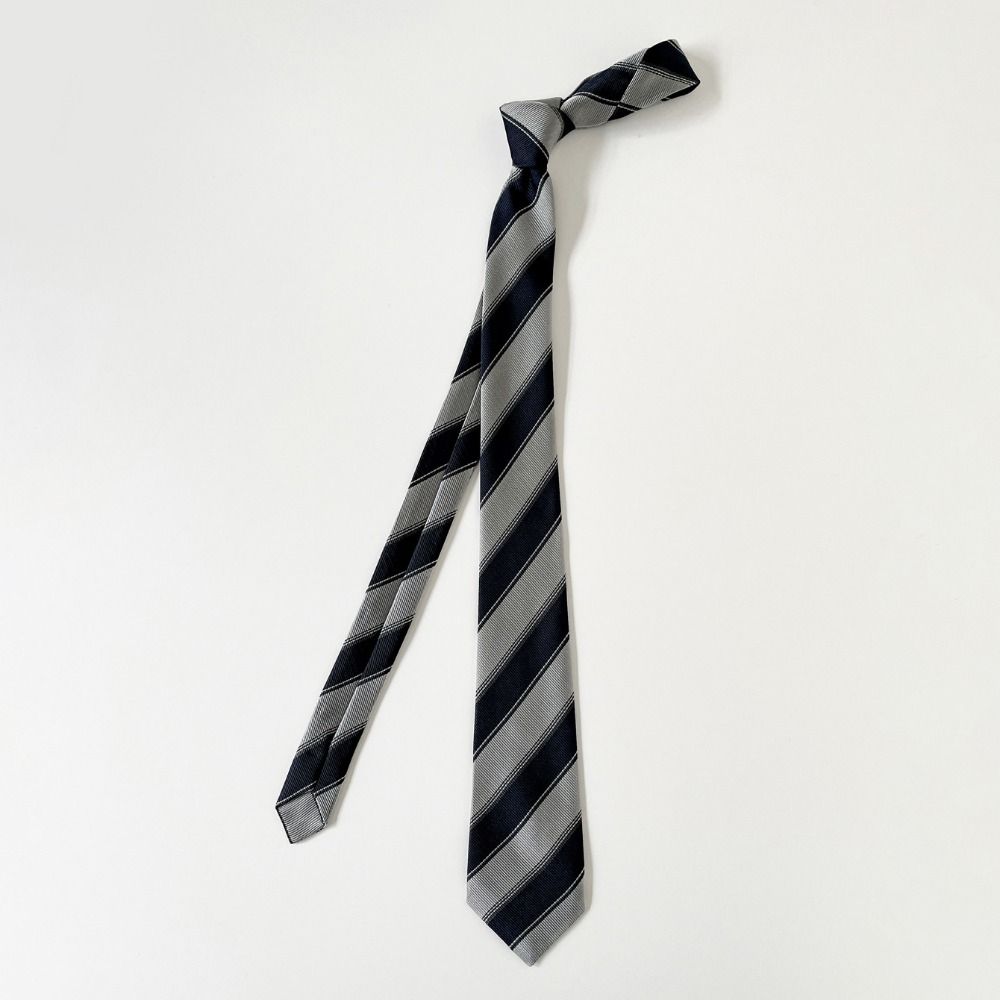 Simple Korean Striped Tie Printed Y2K JK Uniform Necktie Harajuku Style Retro Belt Accessories Women