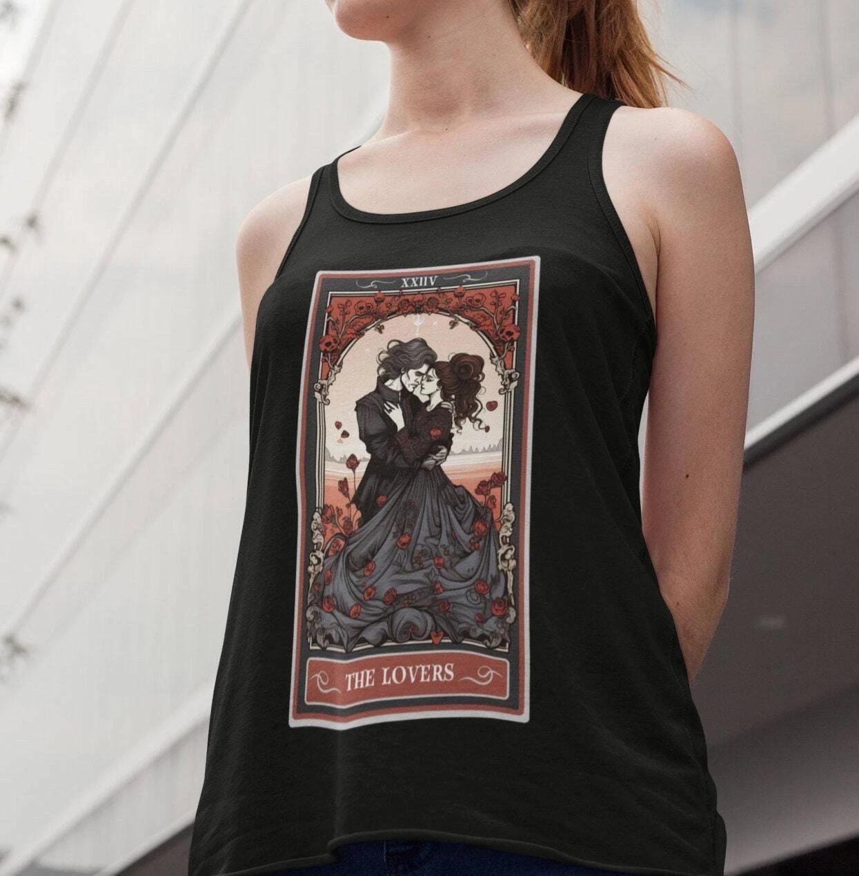 The Lovers Tarot Card Tank Top, Valentines Day 3XL