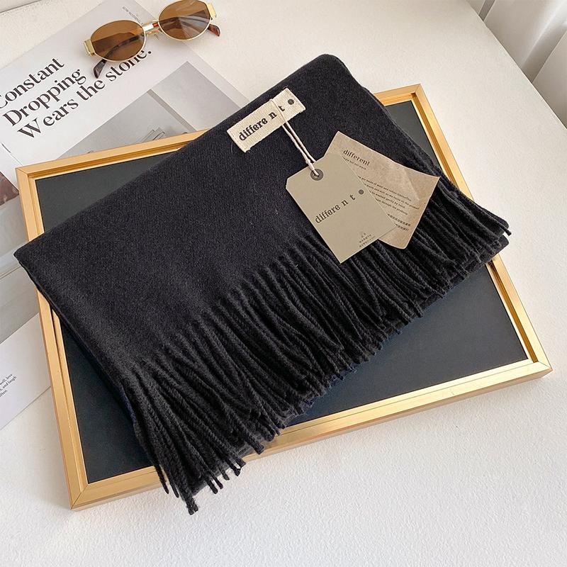 45 Color Winter Scarf For Women Long Warm Cashmere Scarves Hijab Solid Lady Shawl Wrap Female Pashmina Bandana Head Stole