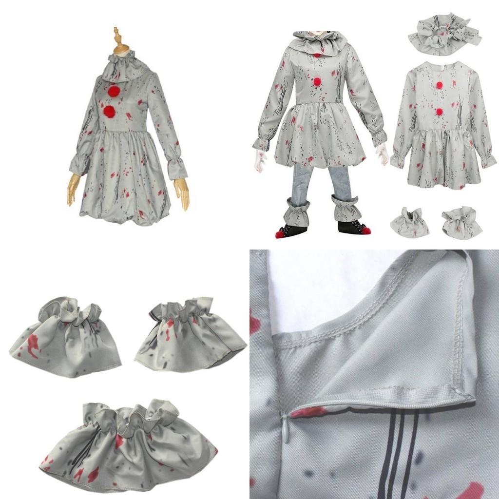 Costume di Halloween da Clown Pennywise per Bambini Perfetto per le Feste Scolastiche