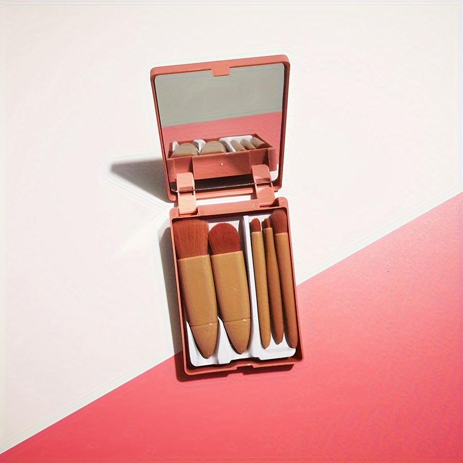 Makeup Brush Set Mirror Case Portable Box with Mirror Multi-function Loose Brush Blush Brush Beauty Tool