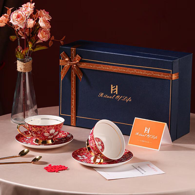 

Jun Seventeen LIU High-Grade Ceramic Coffee Cup and Saucer Set