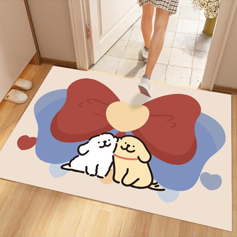 

Entry Door Floor Mats with Dirt-resistant and Non-slip Household Entrance Foot Mats for Bathroom Quick-drying and Cutting Foot Mats 50 * 80cm