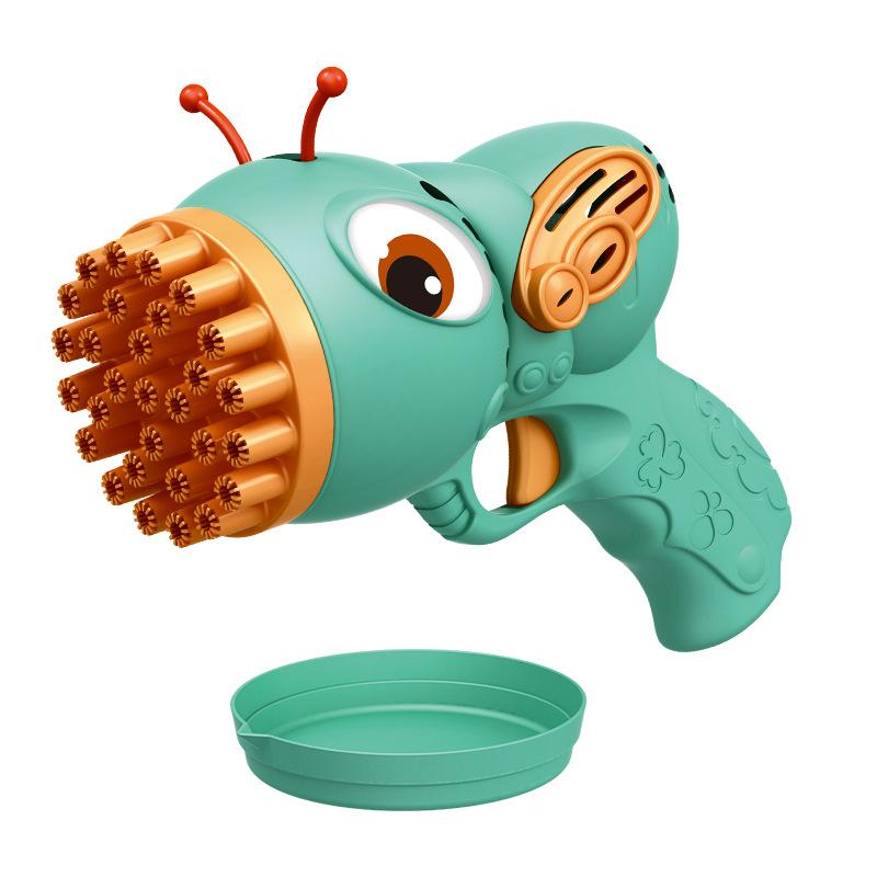 1PC Bubble Machine Rocket 29 Hole Automatic Soap Bubble Machine Outdoor Toy for Boys Birthday Gifts