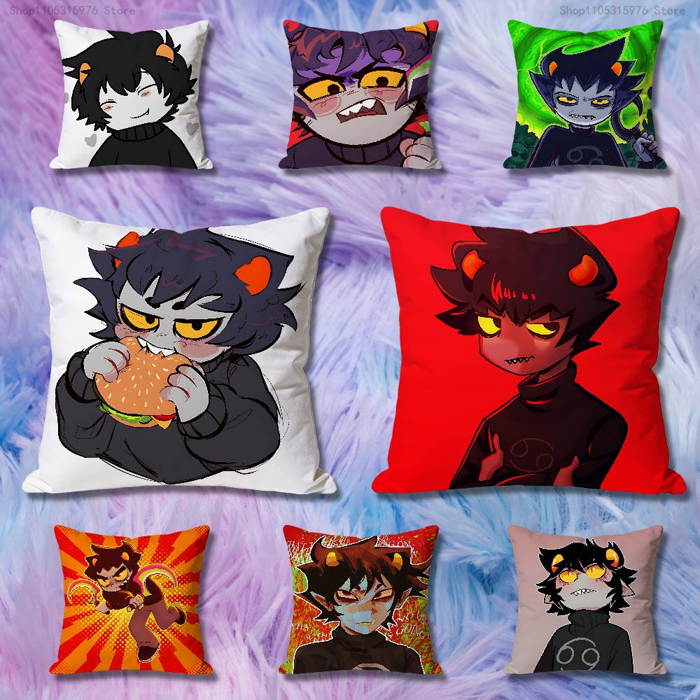 Cute KKarkat VVantas Various Sizes Square Pillow Case For Car Home Bedchamber Decor Custom Valentine Gift