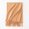Cashmere Feel Solid Color Women's Imitation Cashmere Scarf Spring Atmosphere Korean Style Versatile Mid Length Shawl Scarf