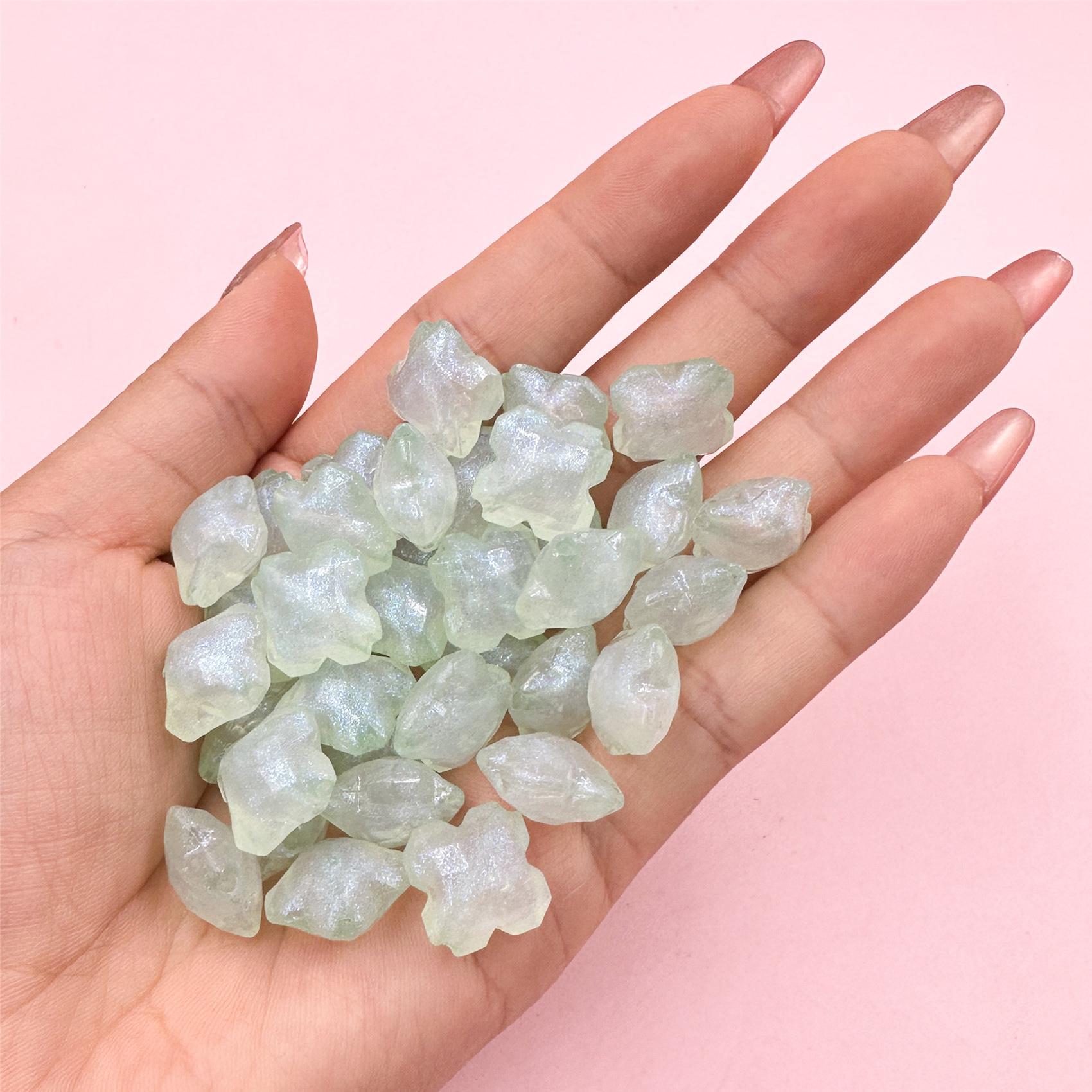 

Товары для вечеринок Акриловые четырехугольные звездные материалы Мода 60 шт 16 мм DIY свободные бусины для браслета серьги изготовление ювелирных изделий аксессуары зелёный