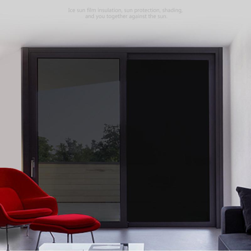 40*100CM Glass Heat Insulation, Sunscreen, Anti-ultraviolet Film, Shading, Shading, Transparent Translucent Sticker, Gray and Black Color Change Film