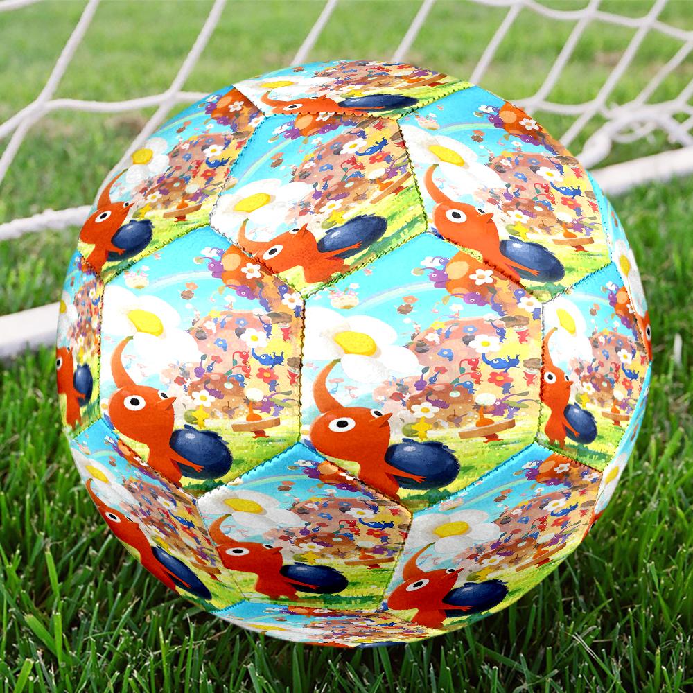 Pikmin Theme Size 5 Soccer Ball, Suitable for Both Indoor and Outdoor Matches, a Gift Suitable for Everyone.