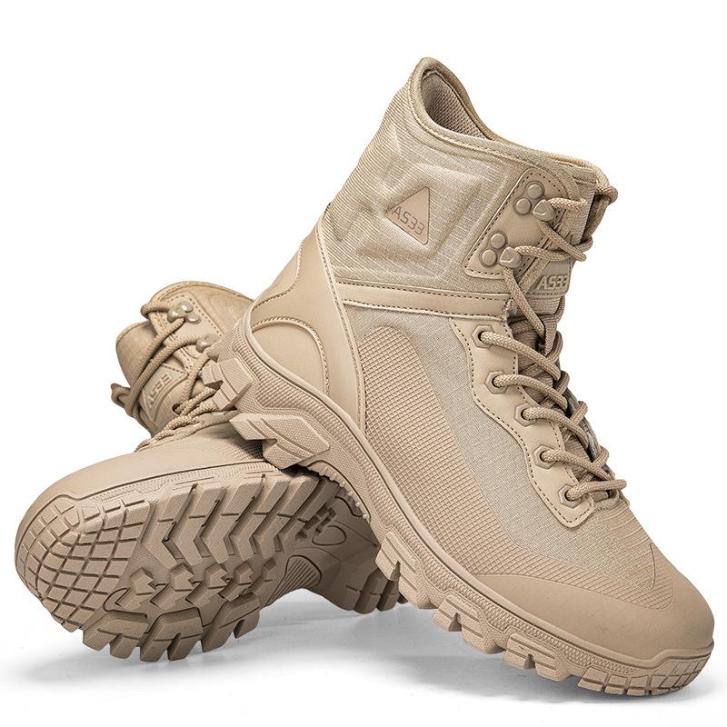 

Mid-Cut Wear-Resistant Camouflage Tactical Boots for Outdoor Climbing and Sports - New Arrival in Large Sizes 39 пісочний