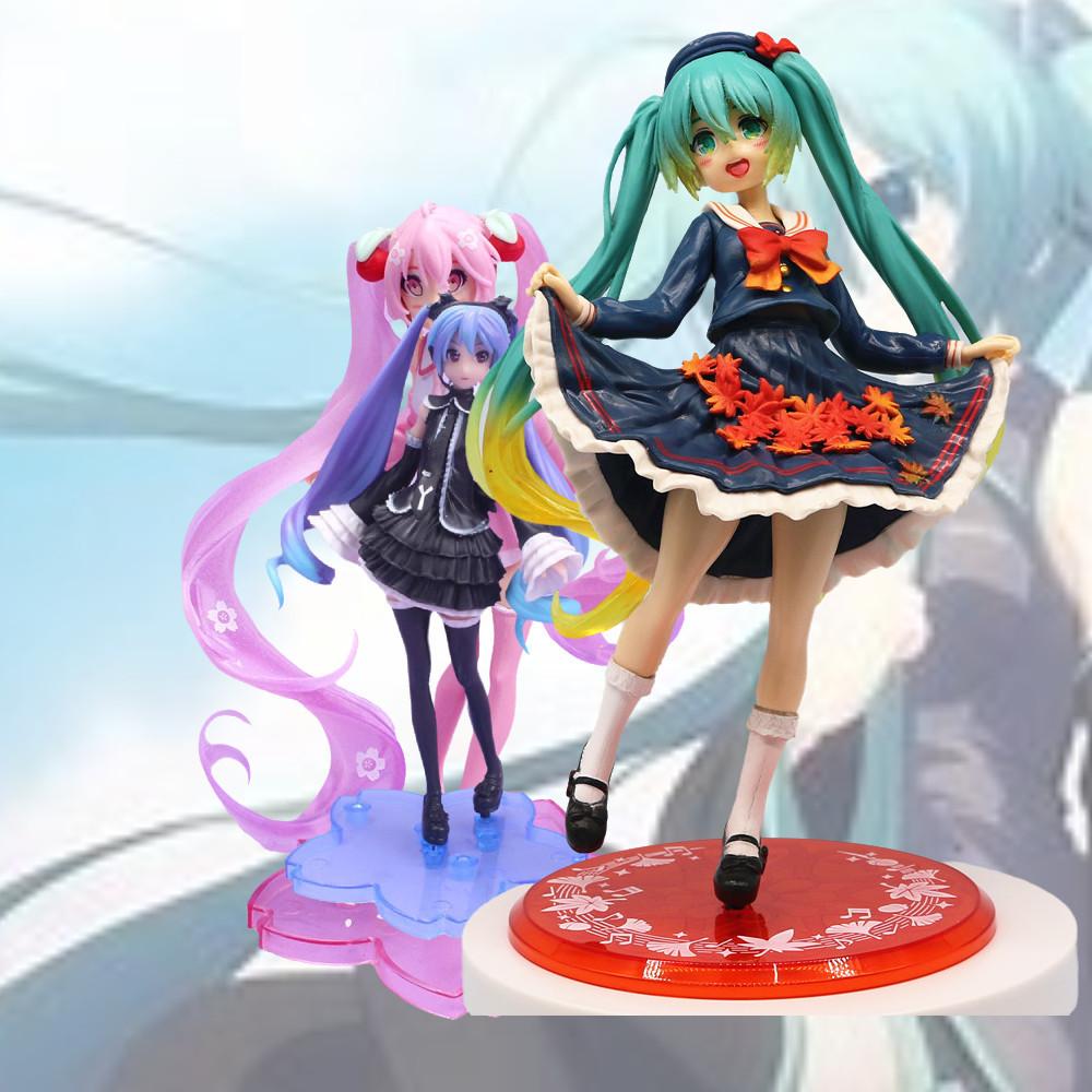 Taito 20cm Pvc Hatsune Miku Maple Leaf Ver. Anime Figure Model