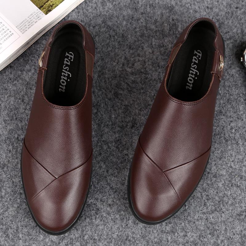 Herren Slipper Luxusmarke Herrenschuhe Echtes Leder Slipper Britischer Stil Lässige Designerschuhe Flacher Absatz Büro Ballerinas