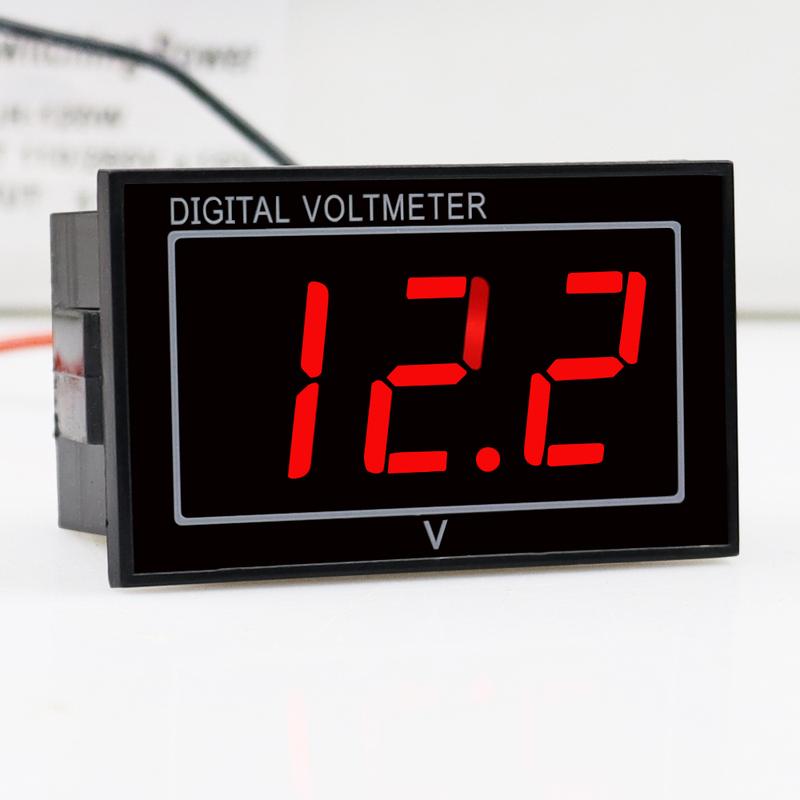 Waterproof Digital LED Voltage Meter DC 3-30V DC 5-130V Indicator Voltmeter For Car Motorcycle 12V 24V 36V 48V 72V 120V