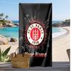 FC St. Asciugamano da Spiaggia Stampato Personalizzato Pauli Logo Calcio Supporto Nome Personalizzato Testo Asciugamano Assorbente Per Sport Viaggio Regalo Speciale