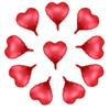10 SZT 18" Wielokolorowe Balony Lateksowe w Kształcie Serca Dekoracja na Wesele(czerwony)