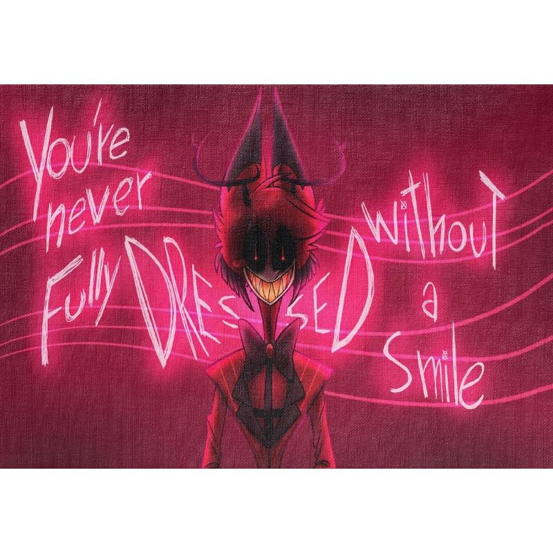 Anime Alastor H-Hazbin H-Hotels Cartoon Character Dark Red Black Poster Print Wall Art Pictures Canvas Painting Room Home Decor