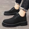 Man Casual Shoe Outdoor Thick Sole Round Toe Leather Shoes for Men Platform High Quality Fashion Footwear Offer Comfortable 2025