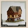 5098PCS Medieval Tavern House MOC Building Blocks Architecture DIY Assembly Creative Toy Collection Display Educational Gift