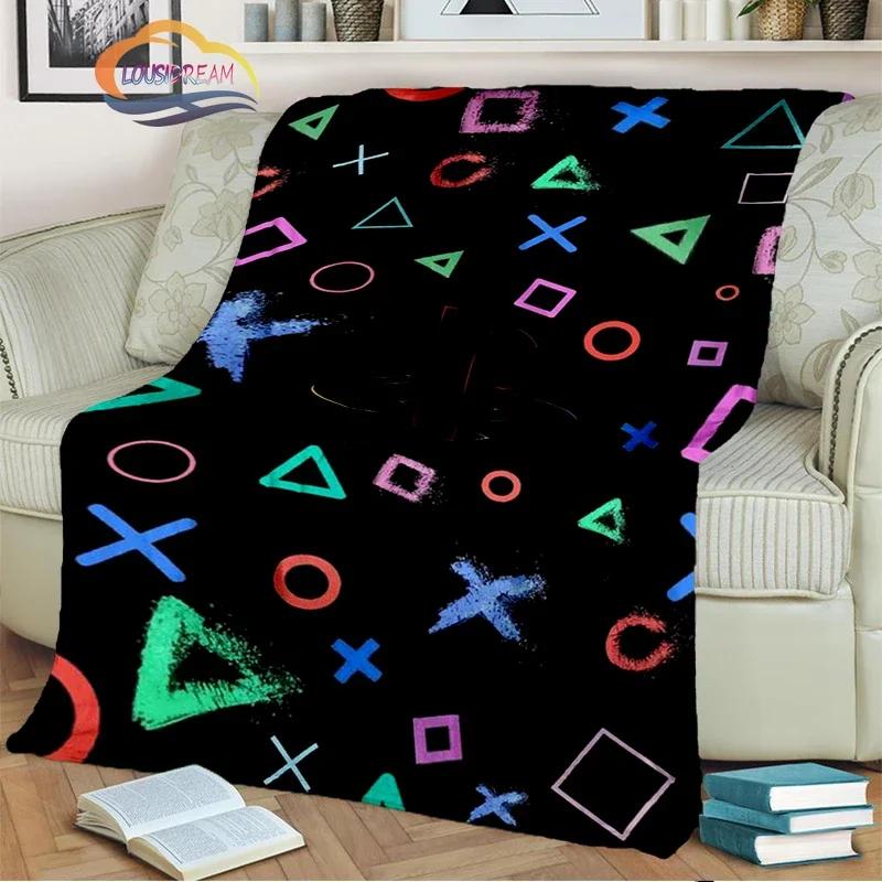 Game Blanket Pad S  Controller Soft and Comfortable  Sofa Bed Bedroom Decoration  Gamer Gift