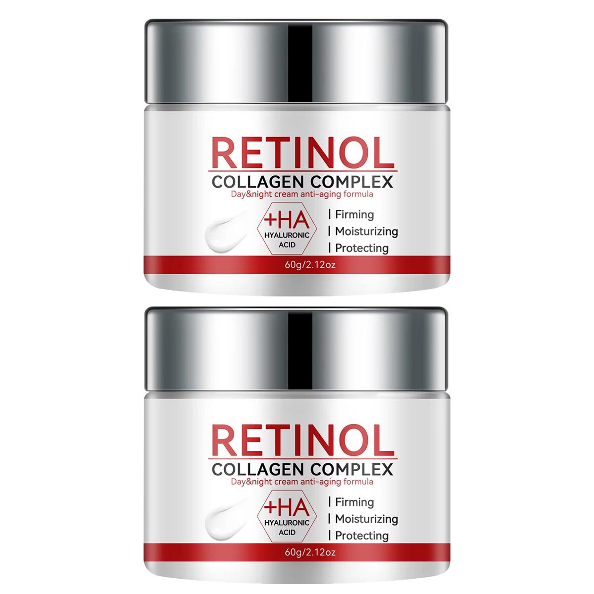 

Ретинол Подтягивающий Укрепляющий Крем Коллаген Разглаживающий Морщины Крем Для Лица Увлажнитель Отбеливающий Питательный Осветляющий Средства Для Кожи 2PCS