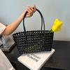 Niche Hollow Woven Basket Bag New Summer Beach Vacation Bag Casual Versatile Shoulder Armpit Bag